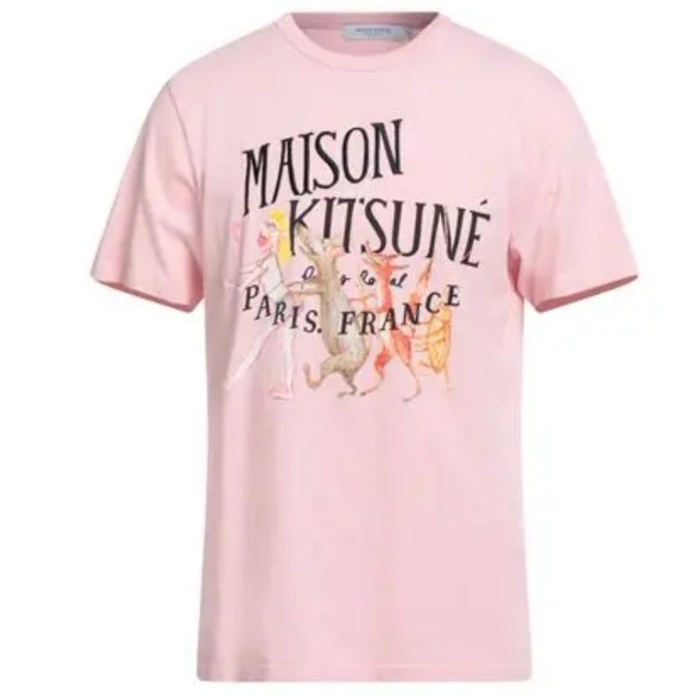 Maison Kitsun Paris France Graphic T Shirt